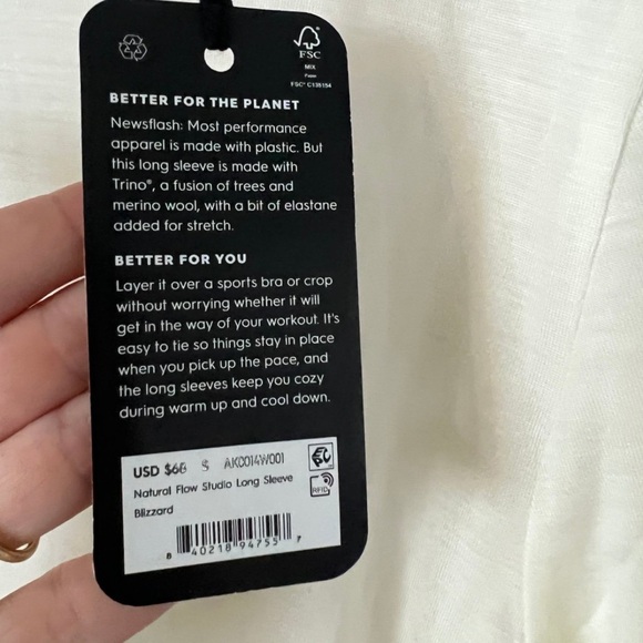 Allbirds Natural Flow Studio Long Sleeve - Picture 7 of 12